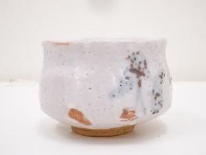 Ｓ９４７　茶碗　『白志野　火付　茶碗』『佐藤重 造』　共箱　抹茶碗　茶道具 道具 ] - 道具 佐藤重造造 志野茶碗（共箱） | 宗 sou::お茶道具・着物